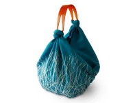 Keramik-Keramik Japan 21 Baumwolltasche Furoshiki Tsuru, Blau, 100 Cm