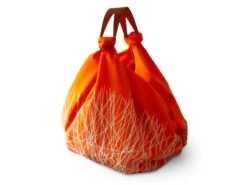 Baumwolltasche Furoshiki Tsuru, Orange, 100 Cm -oryoki verkäufe baumwolltasche furoshiki tsuru orange 100 cm 1