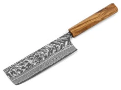 Damastmesser Nakiri 165 SG2, 63 Lagen, Olive -oryoki verkäufe damastmesser bunka 170 yoshimi kato kurosome 30 lagen 1 1