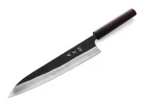 Damastmesser Gyuto 240 Kuroshiage Nami, 12 Lagen