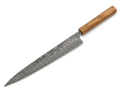 Damastmesser Sujihiki 270 SG2, 63 Lagen, Olive -oryoki verkäufe damastmesser sujihiki 270 sg2 63 lagen olive 1