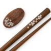 Essstäbchen Set Mit Ablage Sakura, Granadillo -oryoki verkäufe essstaebchen set mit ablage sakura granadillo