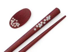 Essstäbchen Set Mit Ablage Sakura, Purple Heart -oryoki verkäufe essstaebchen set mit ablage sakura purple heart 1