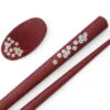 Essstäbchen Set Mit Ablage Sakura, Purple Heart -oryoki verkäufe essstaebchen set mit ablage sakura purple heart