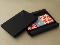 Keramik-Keramik Japan -oryoki verkäufe furoshiki aurinko orange2