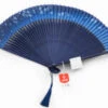 Handfächer Ai Kagetsu, Indigo-Blau -oryoki verkäufe handfaecher ai kagetsu indigo blau