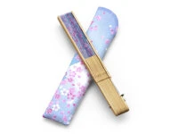 Handfächer Sakura Fubuki, Kirschblüte blau Handfächer Sakura Fubuki, Kirschblüte Blau -oryoki verkäufe handfaecher sakura fubuki kirschbluete blau4