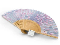 Handfächer Sakura Fubuki, Kirschblüte blau Handfächer Sakura Fubuki, Kirschblüte Blau -oryoki verkäufe handfaecher sakura fubuki kirschbluete blau5