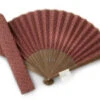 Handfächer Seikaiha, Rot