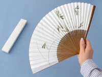 Handfächer Tsubame, weiß Handfächer Tsubame, Weiß -oryoki verkäufe handfaecher tsubame weiss8
