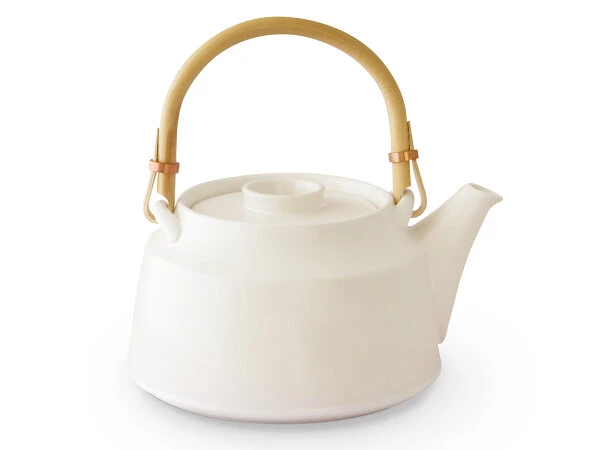 Japanische Teekanne T.Kato, weiß Japanische Teekanne T.Kato, Weiß -oryoki verkäufe japanische teekanne t kato 1