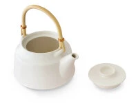 Japanische Teekanne T.Kato, weiß Japanische Teekanne T.Kato, Weiß -oryoki verkäufe japanische teekanne t kato3