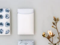 Japanische Vase Act/ Slope, Weiß