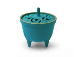 Japanisches Räuchergefäß Sakura, Gusseisen Türkis -oryoki verkäufe japanisches raeuchergefaess sakura gusseisen tuerkis 1