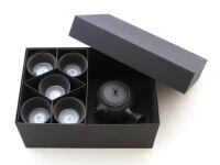 Japanisches Teeservice, 6-teilig, Kyusu Tokoname Sendan Sen Kaku