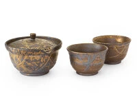 Japanisches Teeservice Kurokinsai, 3-teilig Japanisches Teeservice Kurokinsai, 3-teilig -oryoki verkäufe japanisches teeservice kurokinsai 3 teilig