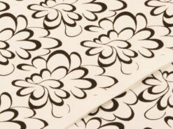 Japanpapier Chiyogami, Blütenkalligrafie Schwarz/weiß -oryoki verkäufe japanpapier chiyogami bluetenkalligrafie schwarz weiss 1