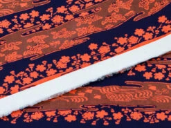 Japanpapier Katazome, Scherenschnitt Auf Hellrot -oryoki verkäufe japanpapier katazome scherenschnitt auf hellrot 1