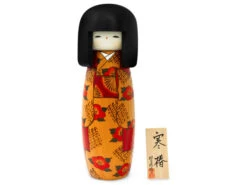 Kokeshi: Dekofigur Kantsubaki -oryoki verkäufe kokeshi dekofigur kantsubaki 1