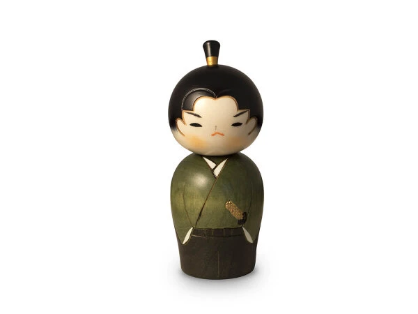 Kokeshi: Dekofigur Wakasamurai Kokeshi: Dekofigur Wakasamurai -oryoki verkäufe kokeshi dekofigur wakasamurai 1