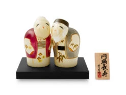 Kokeshi: Holzfigur Enmanchoju (Paar) -oryoki verkäufe kokeshi holzfigur enmanchoju paar 1