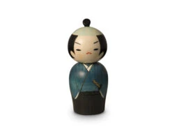 Kokeshi: Holzfigur Samurai -oryoki verkäufe kokeshi holzfigur samurai 1