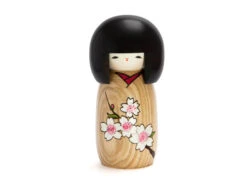 Kokeshi: Holzpuppe Sakura -oryoki verkäufe kokeshi holzpuppe sakura 1