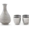 Sake Set Silber, 1 Karaffe, 4 Becher