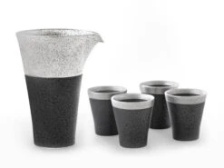 Sake Set Suzune S, 1 Karaffe, 4 Becher S -oryoki verkäufe sake set suzune s 1 karaffe 4 becher s 1