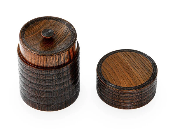 Teedose Urushi Nuri, Holz, braun Teedose Urushi Nuri, Holz, Braun -oryoki verkäufe teedose urushi nuri holz braun 1
