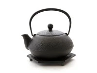 Teekanne, Wasserkessel Kombi-Modell NAMI AOMI, Iwachu, 0,65 L Mit Untersetzer