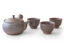 Teeservice Kuro Koma, Banko Yaki, 4-teilig -oryoki verkäufe teeservice kuro koma banko yaki 4 teilig 1