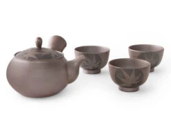 Teeservice Kuro Momiji, Banko Yaki, 4-teilig -oryoki verkäufe teeservice kuro momiji banko yaki 4 teilig 1