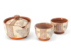 Teeservice Shiboridashi Shino Hanamishima, 3-teilig -oryoki verkäufe teeservice shiboridashi shino hanamishima 3 teilig 1