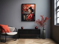 Wandbild Geisha #3, farbig, 3:4 Wandbild Geisha #3, Farbig, 3:4 -oryoki verkäufe wandbild geisha 3 farbig 1 1 172